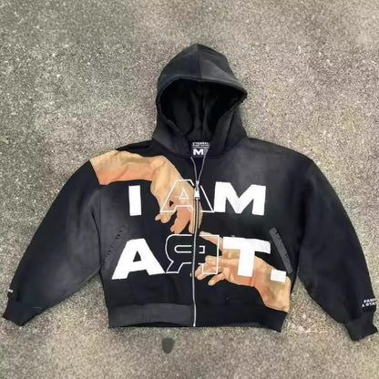 Streetwear 3D Print Loose Fit Hoodie