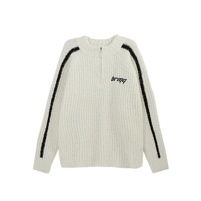 Streetwear Retro Sweater with Embroidery
