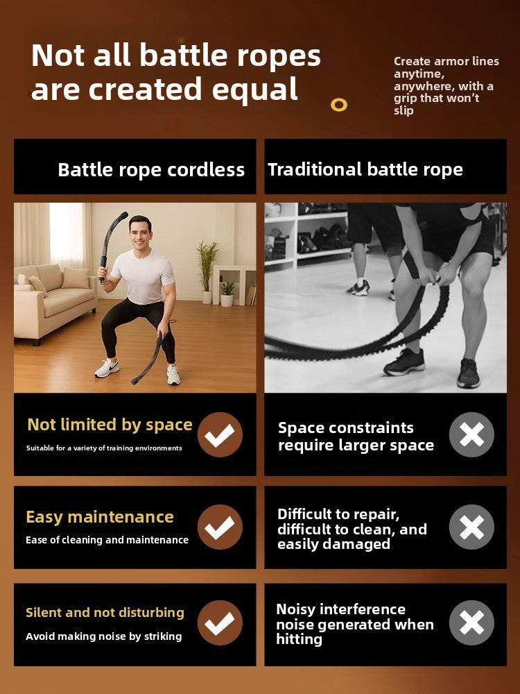 Strength training battle rope