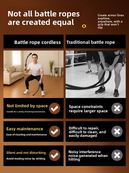Strength training battle rope