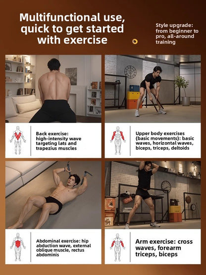 Strength training battle rope