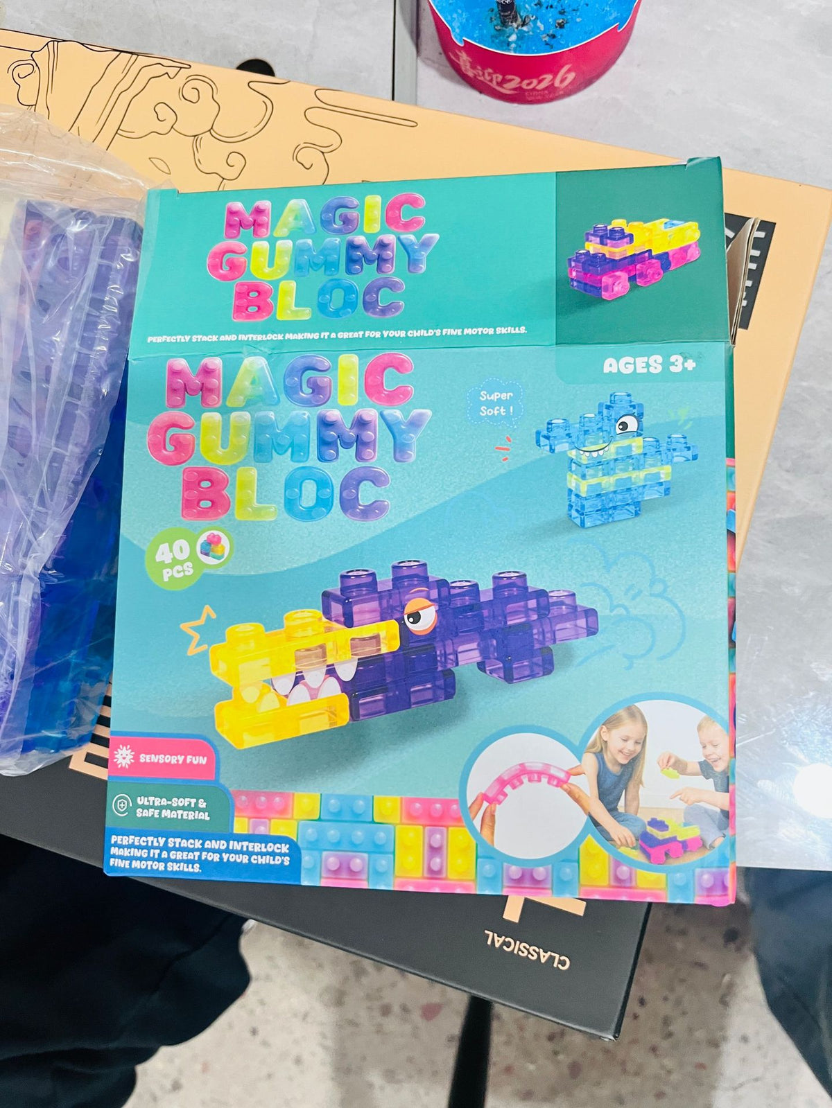 Stress Relief Jelly Building Blocks Educational Sensory Toy