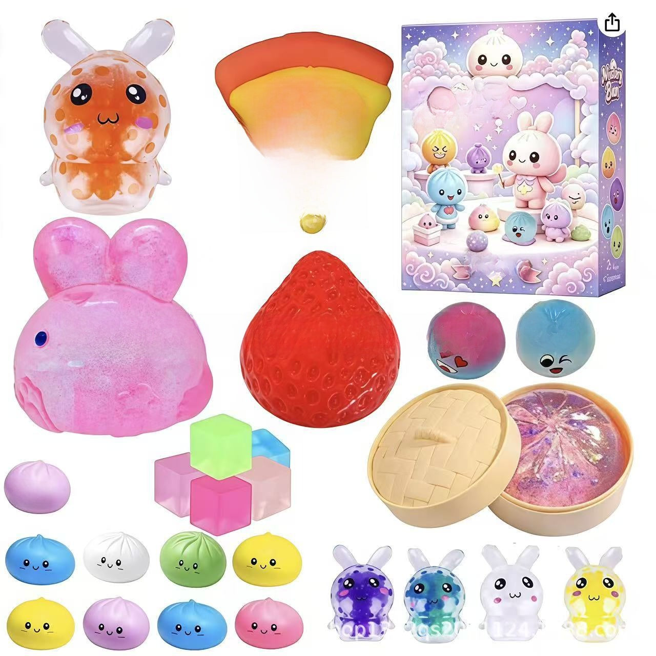 Stress-relief squeeze toy