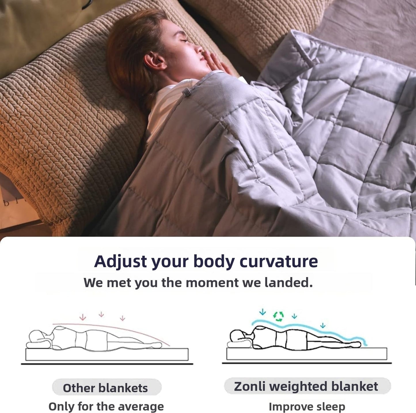 Stress-relieving and sleep-improving gravity blanket