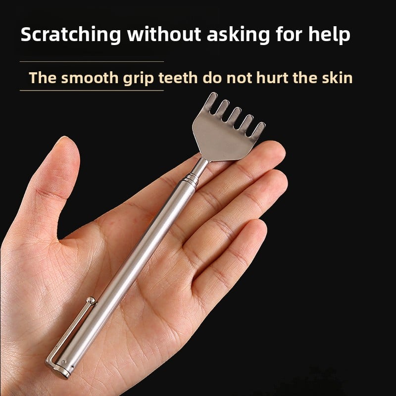 Stretch and retract tickle scratch