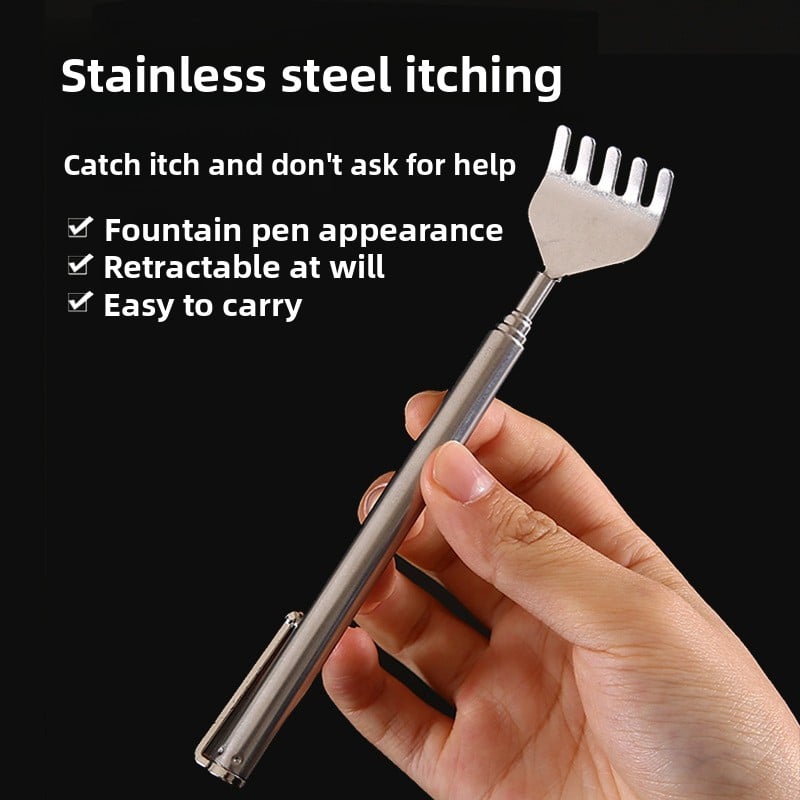 Stretch and retract tickle scratch