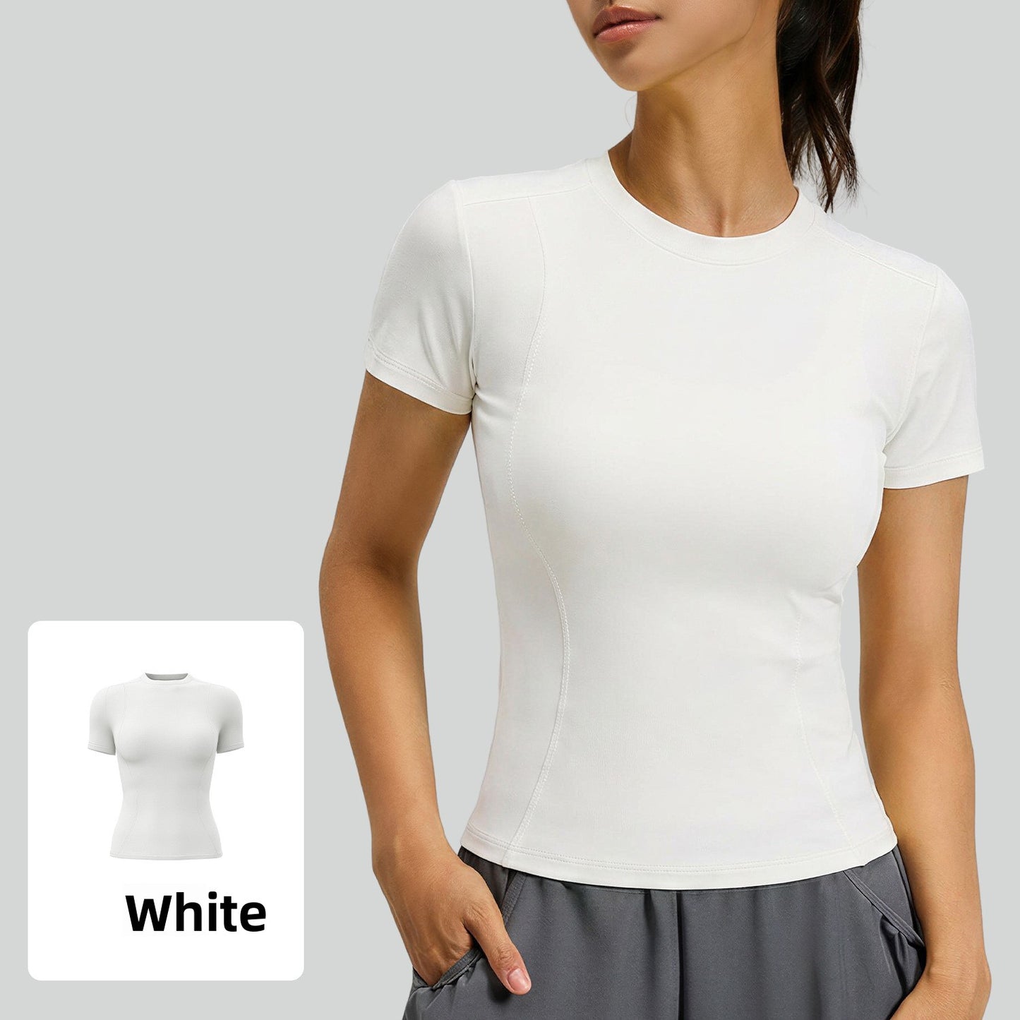 Stretch Fitness T-Shirt Women Sports Top