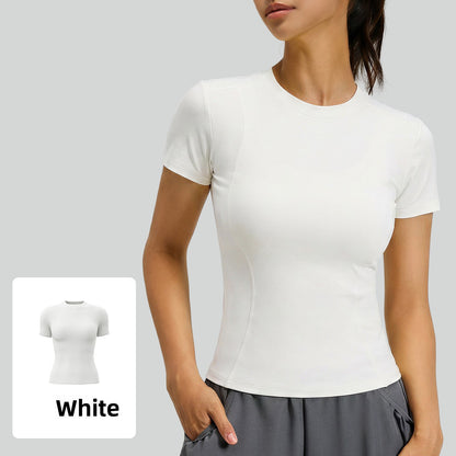 Stretch Fitness T-Shirt Women Sports Top