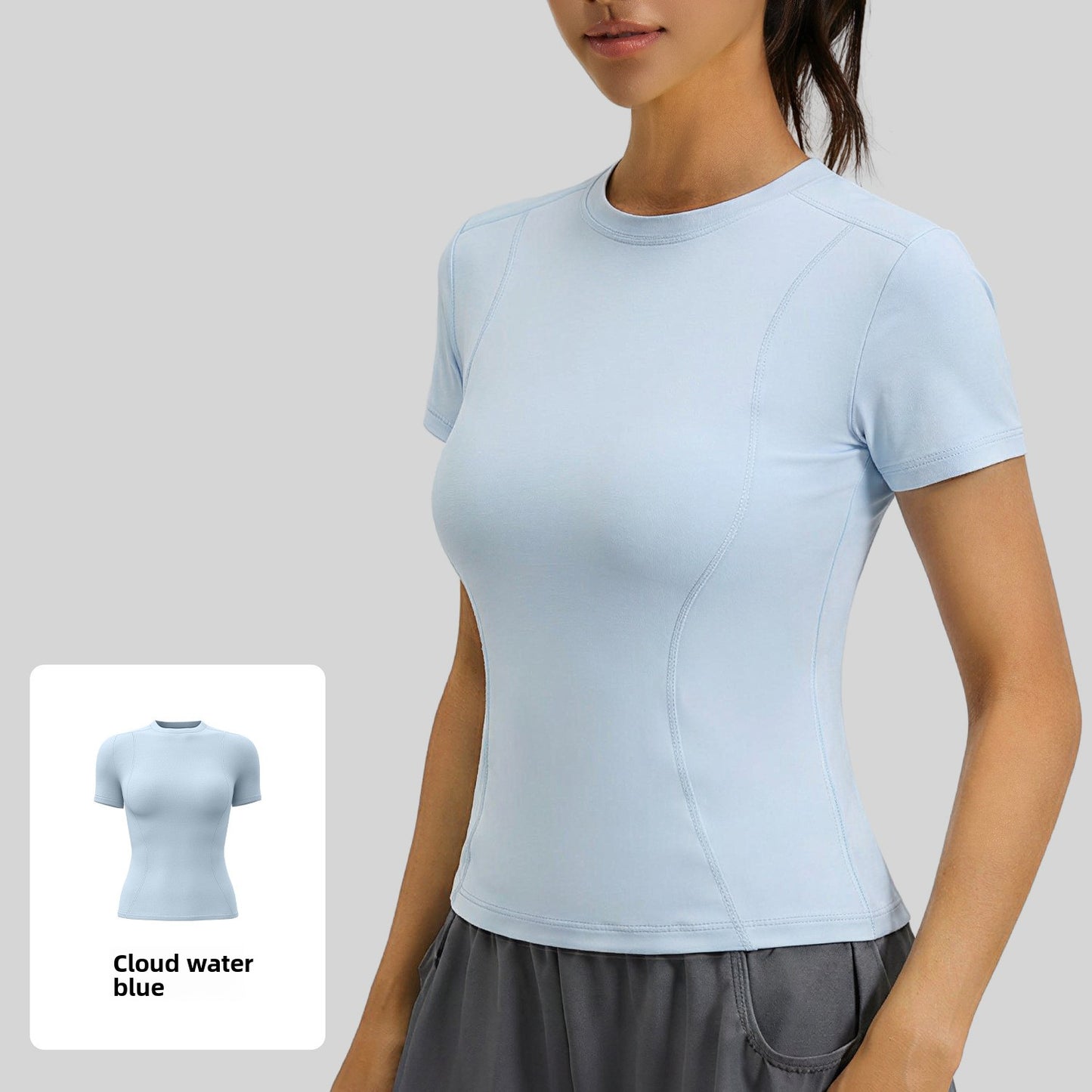 Stretch Fitness T-Shirt Women Sports Top