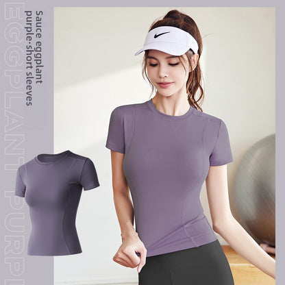 Stretch Fitness T-Shirt Women Sports Top