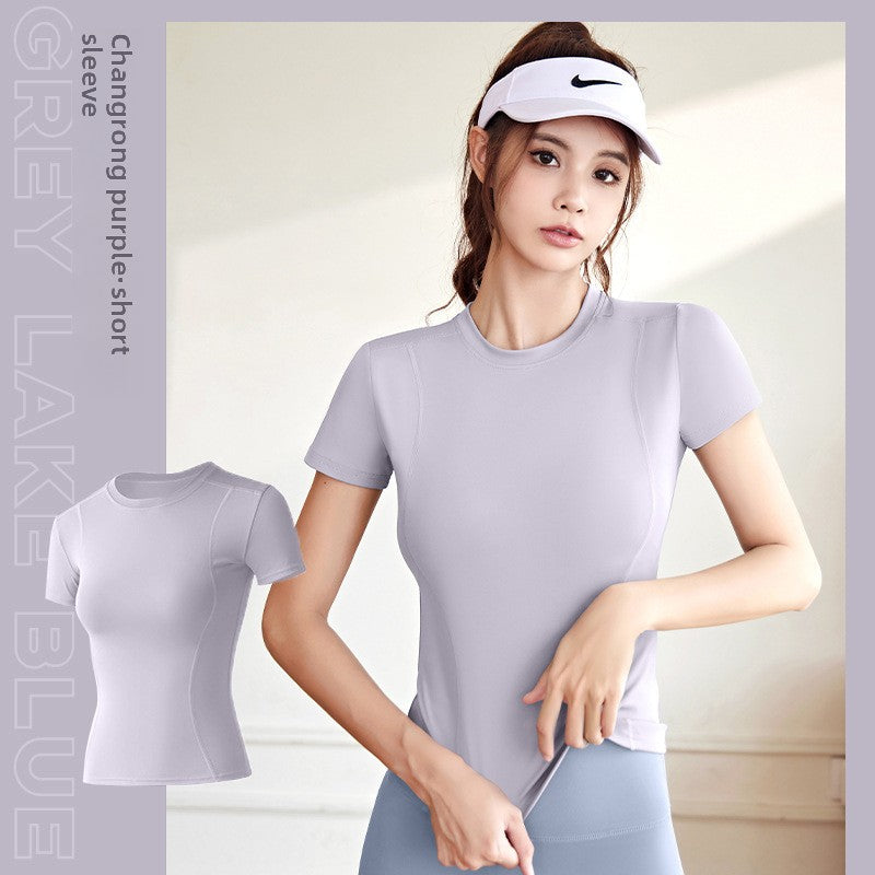Stretch Fitness T-Shirt Women Sports Top