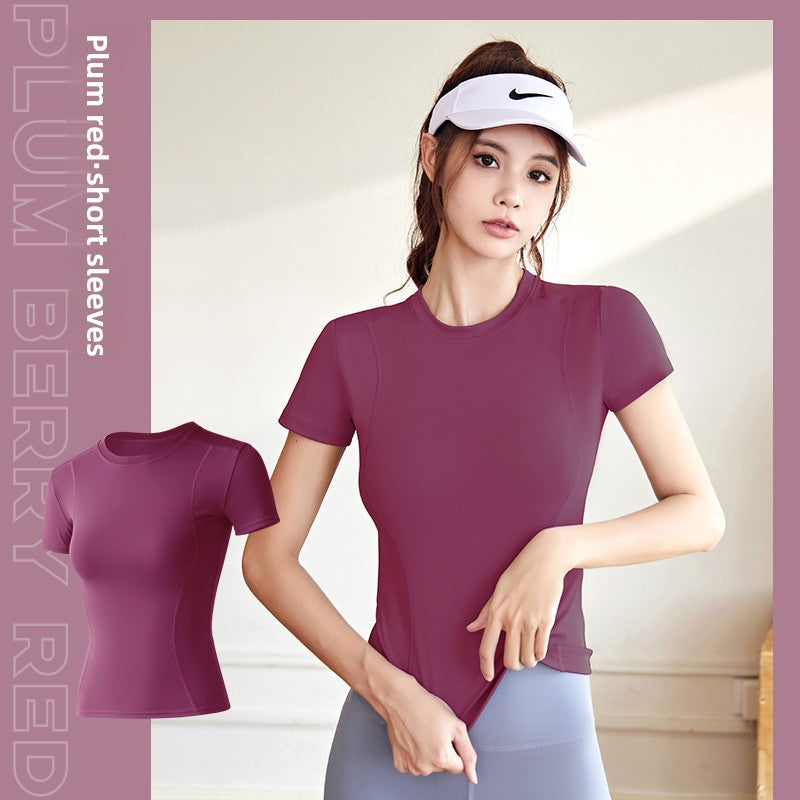 Stretch Fitness T-Shirt Women Sports Top