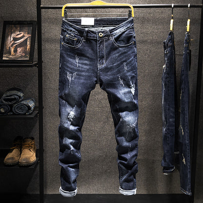 Stretch Ripped Slim Fit Jeans