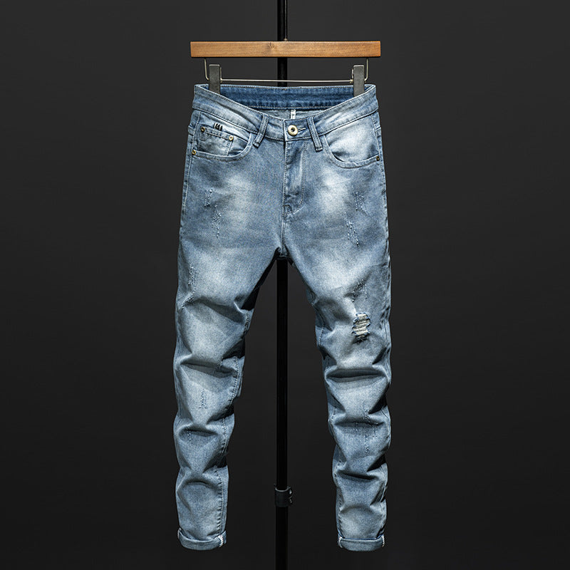 Stretch Ripped Slim Fit Jeans