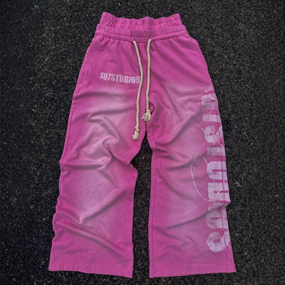 Stretch-Rope Sweat Pants