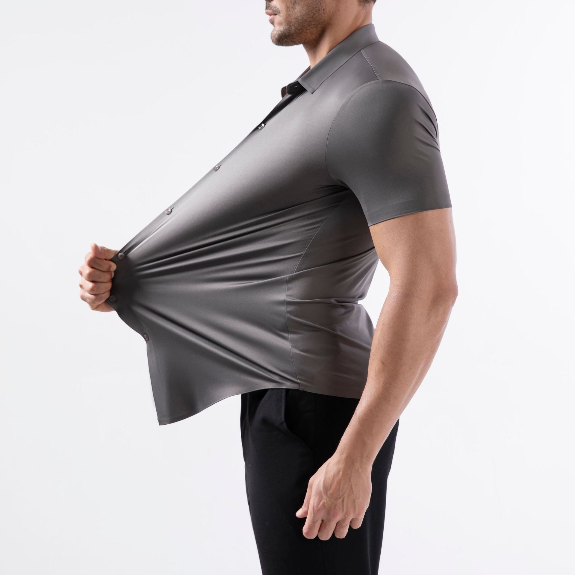 Stretch Short Sleeve Mens Shirt