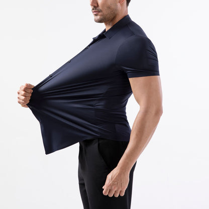 Stretch Short Sleeve Mens Shirt