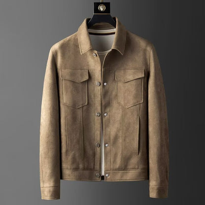 Stretch Suede Jacket for Men