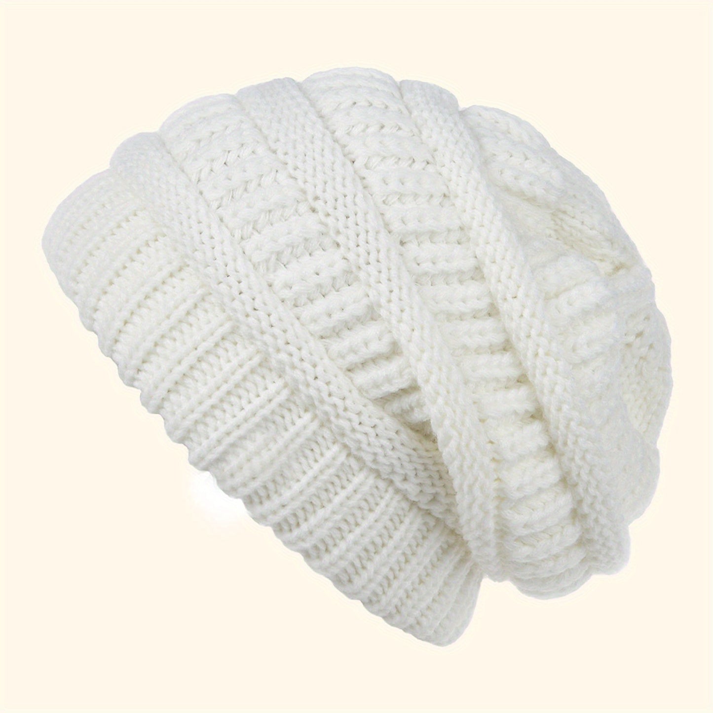 Stretchable Winter Knitted Beanie Hat