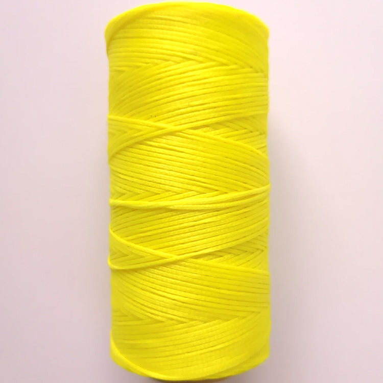 String weaving and sewing with wax thread