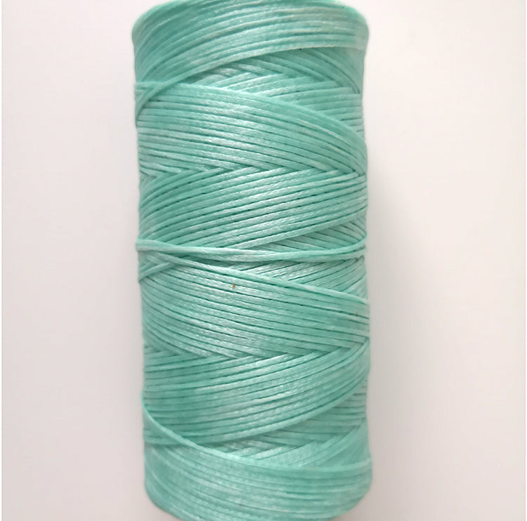 String weaving and sewing with wax thread