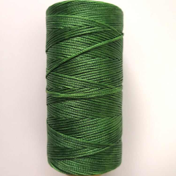 String weaving and sewing with wax thread