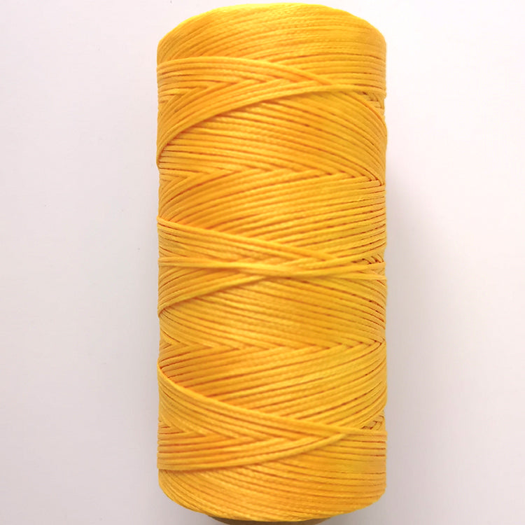String weaving and sewing with wax thread
