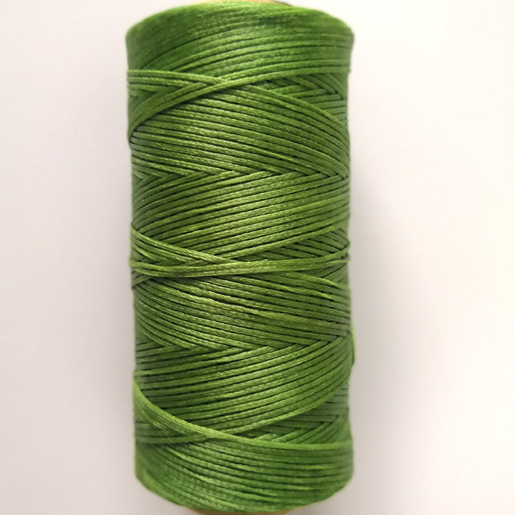 String weaving and sewing with wax thread