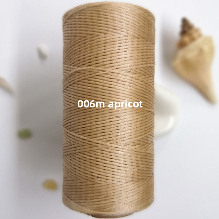 String weaving and sewing with wax thread