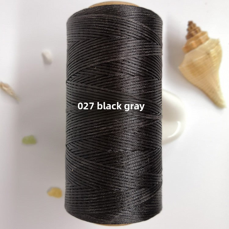 String weaving and sewing with wax thread