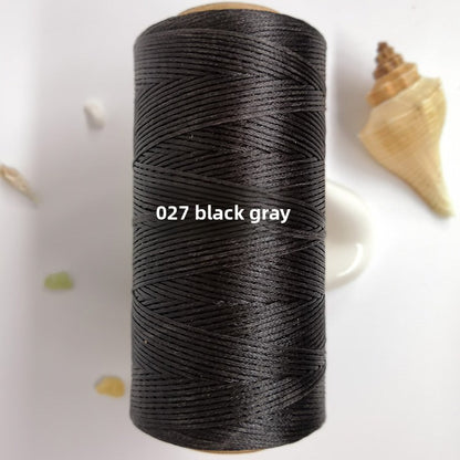 String weaving and sewing with wax thread