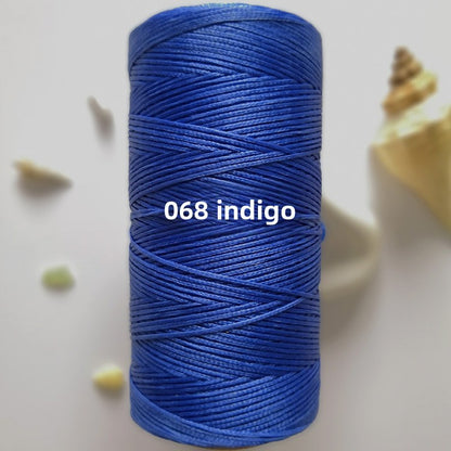 String weaving and sewing with wax thread