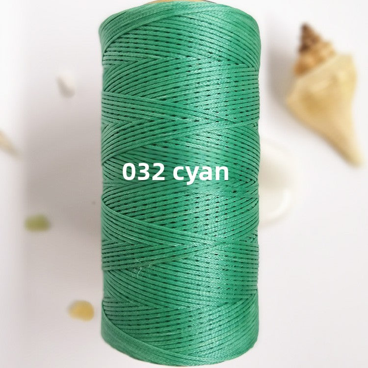 String weaving and sewing with wax thread