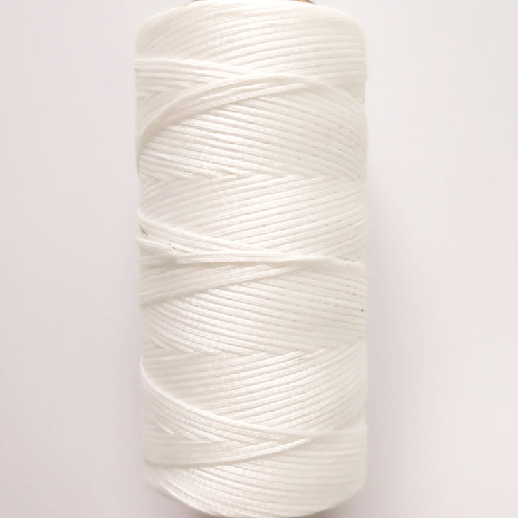 String weaving and sewing with wax thread