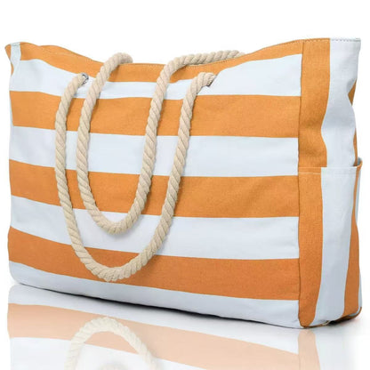 Striped Beach Bag