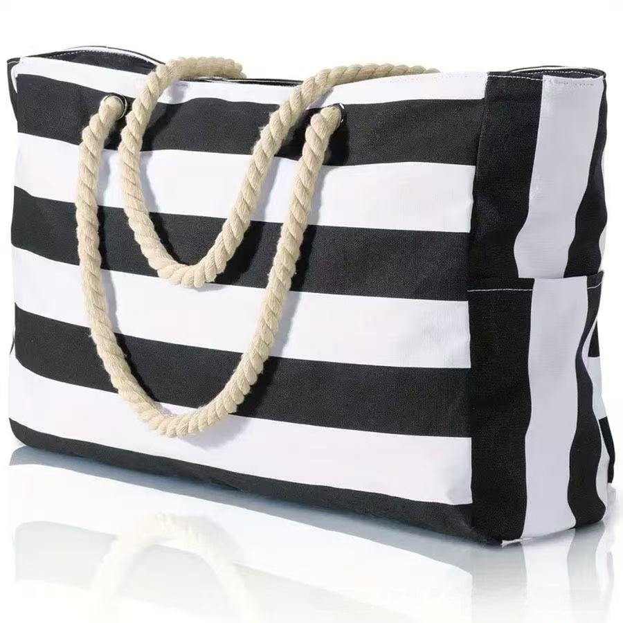 Striped Beach Bag