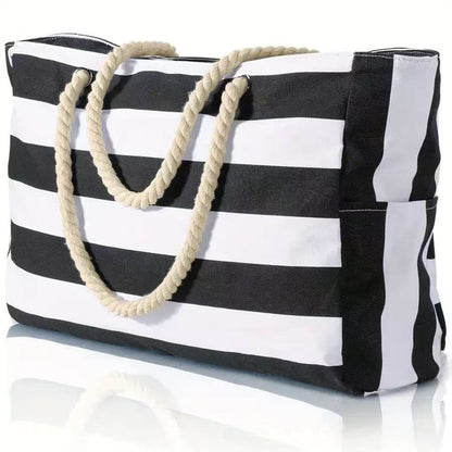 Striped Beach Bag