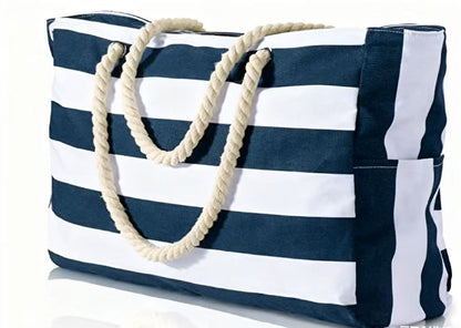 Striped Beach Bag