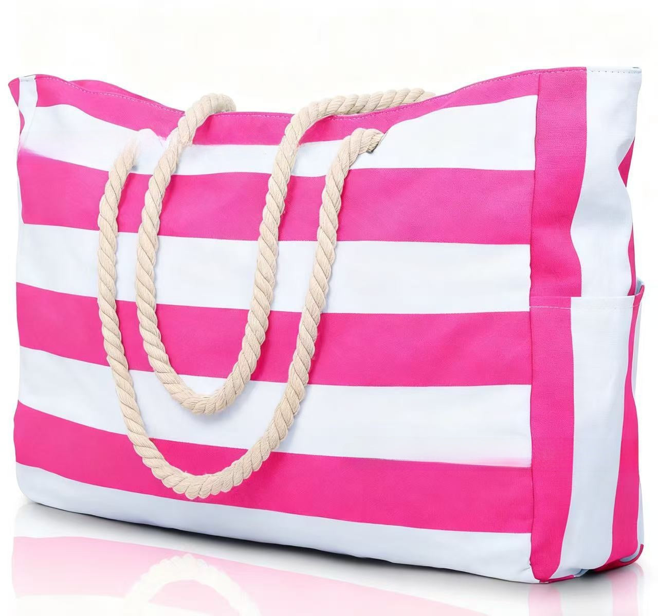 Striped Beach Bag