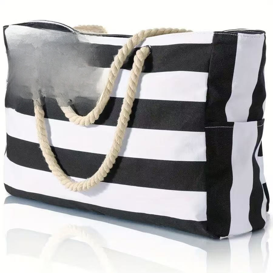 Striped Beach Bag
