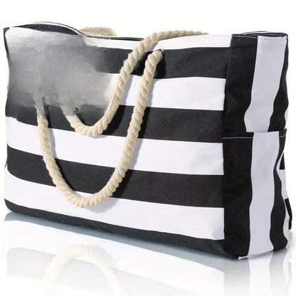 Striped Beach Bag