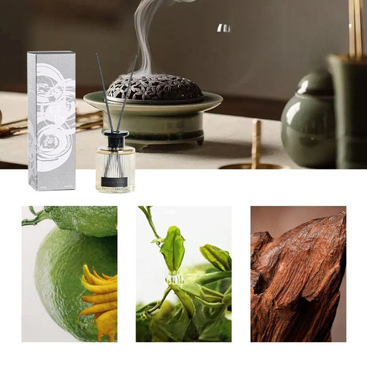 Striped Black Cap Fireless Aromatherapy Oil