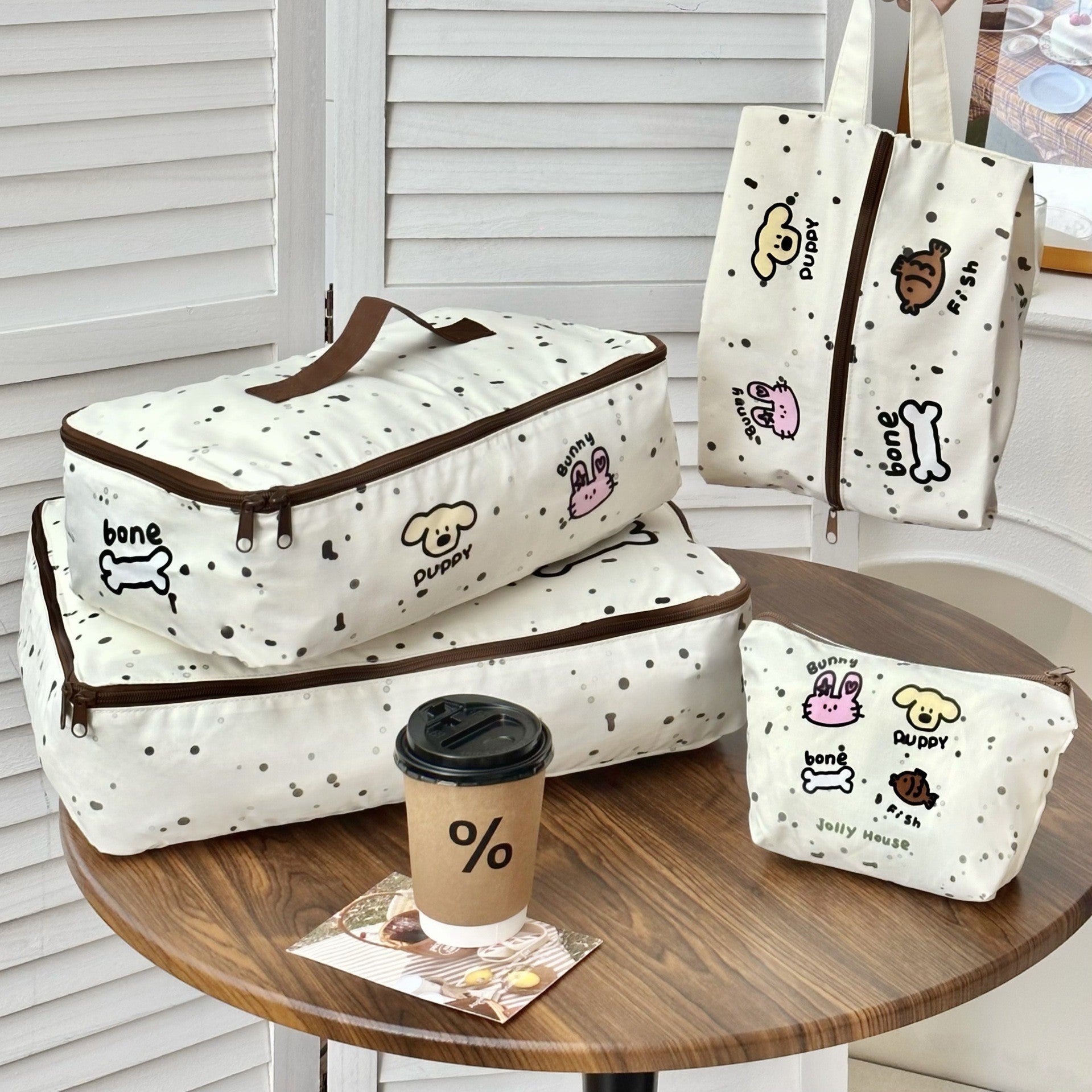 Striped Cat Storage Bag