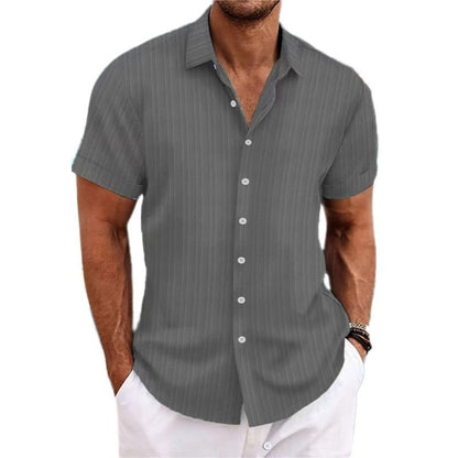 Striped Color Matching Shirt