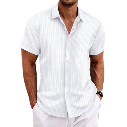 Striped Color Matching Shirt