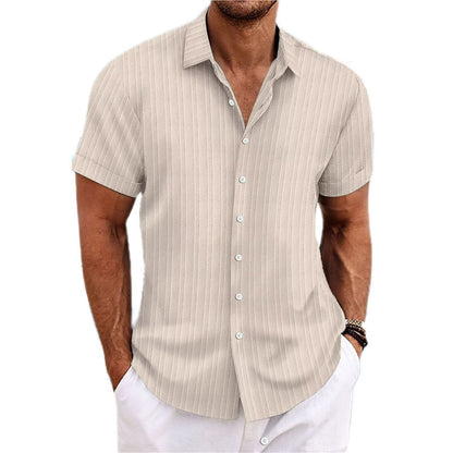 Striped Color Matching Shirt