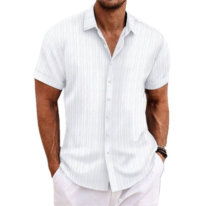 Striped Color Matching Shirt