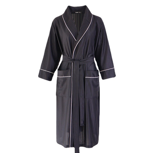Striped Cooling Bathrobe