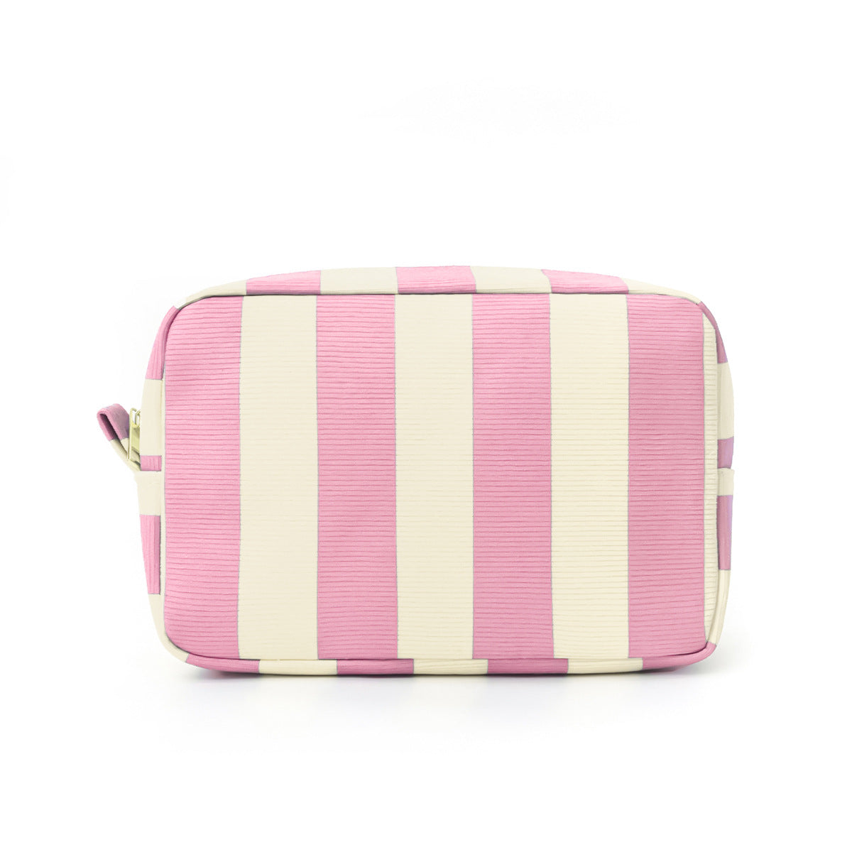 Striped Corduroy Cosmetic Bag