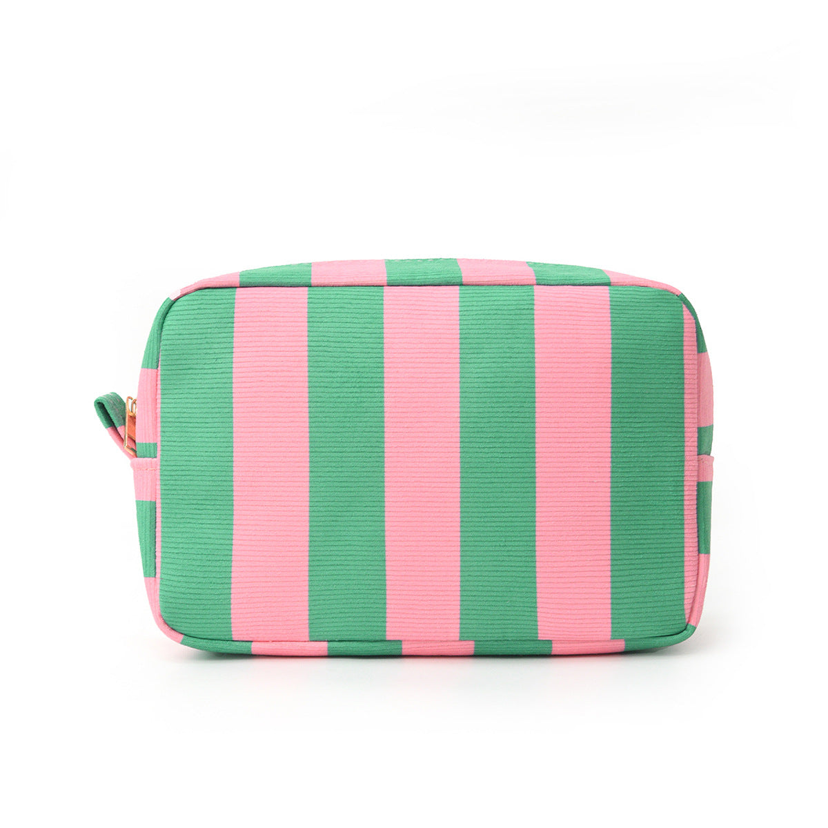 Striped Corduroy Cosmetic Bag